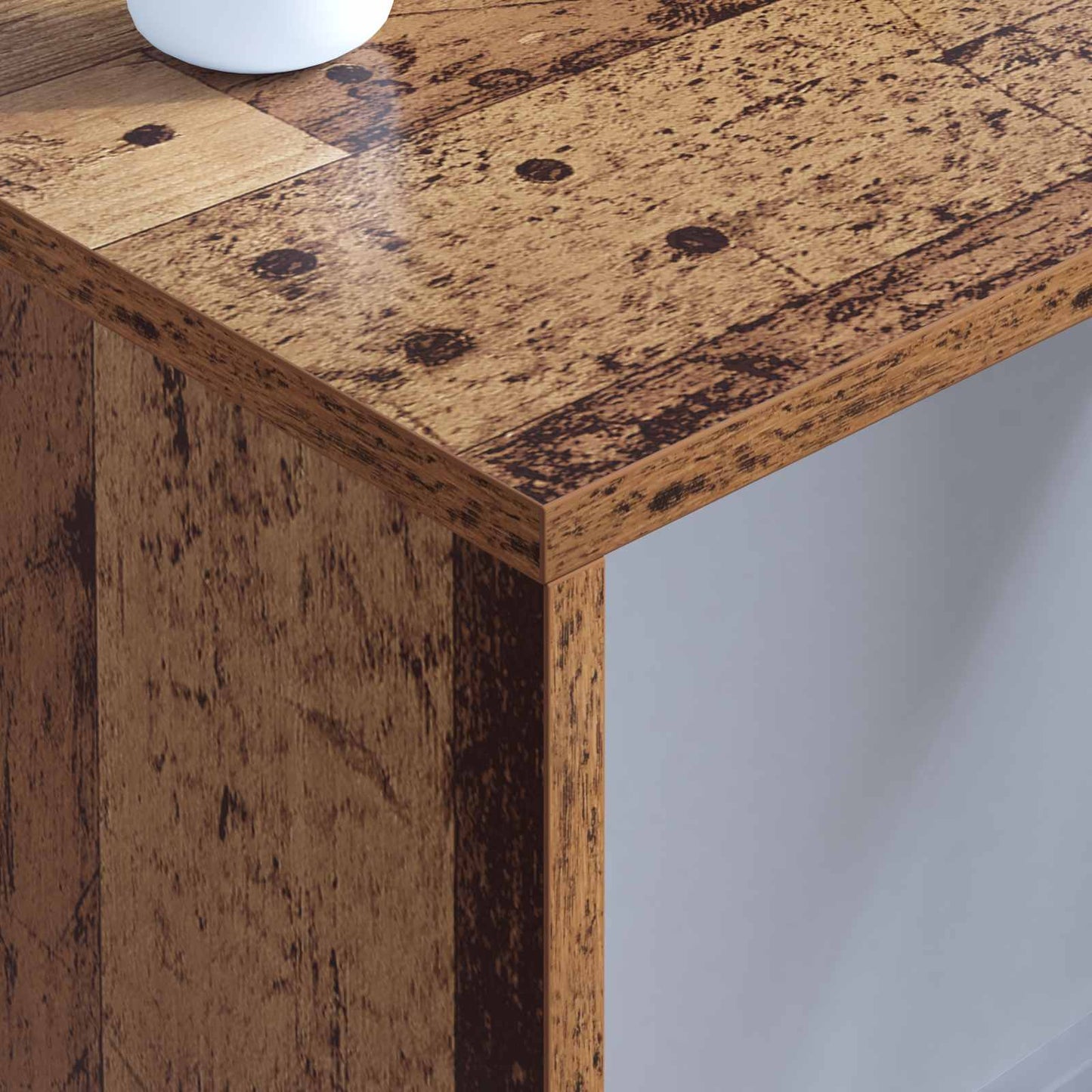 Aan de muur bevestigd bureau Oud Hout 80 x 45 x 30 cm