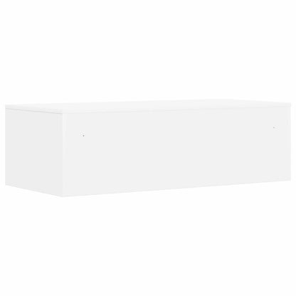 Aan de muur bevestigd bureau Wit 100 x 45 x 30 cm Bewerkt hout