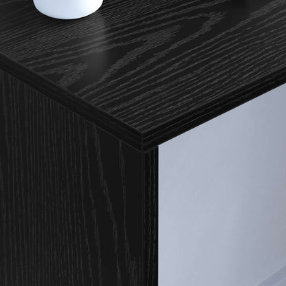 Aan de muur bevestigd bureau Zwart Eiken 100 x 45 x 30 cm