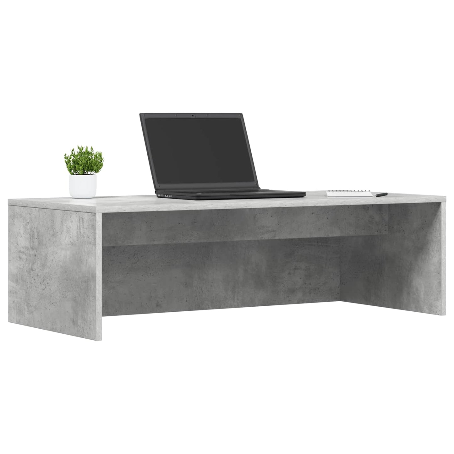 Aan de muur bevestigd bureau Beton Grijs 100 x 45 x 30 cm