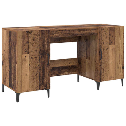 Bureau met opslag Oudhout 140 x 50 x 75 cm Bewerkt hout