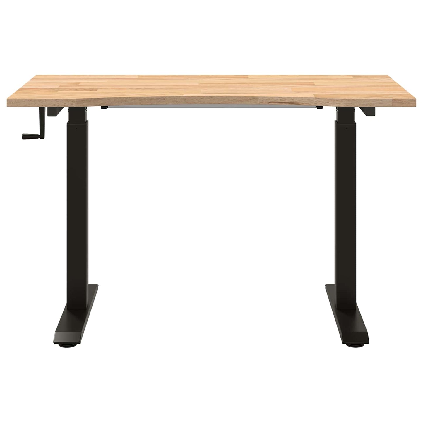 Bureau Zwart en natuurlijk 120 x 60 cm Massief Eikenhout