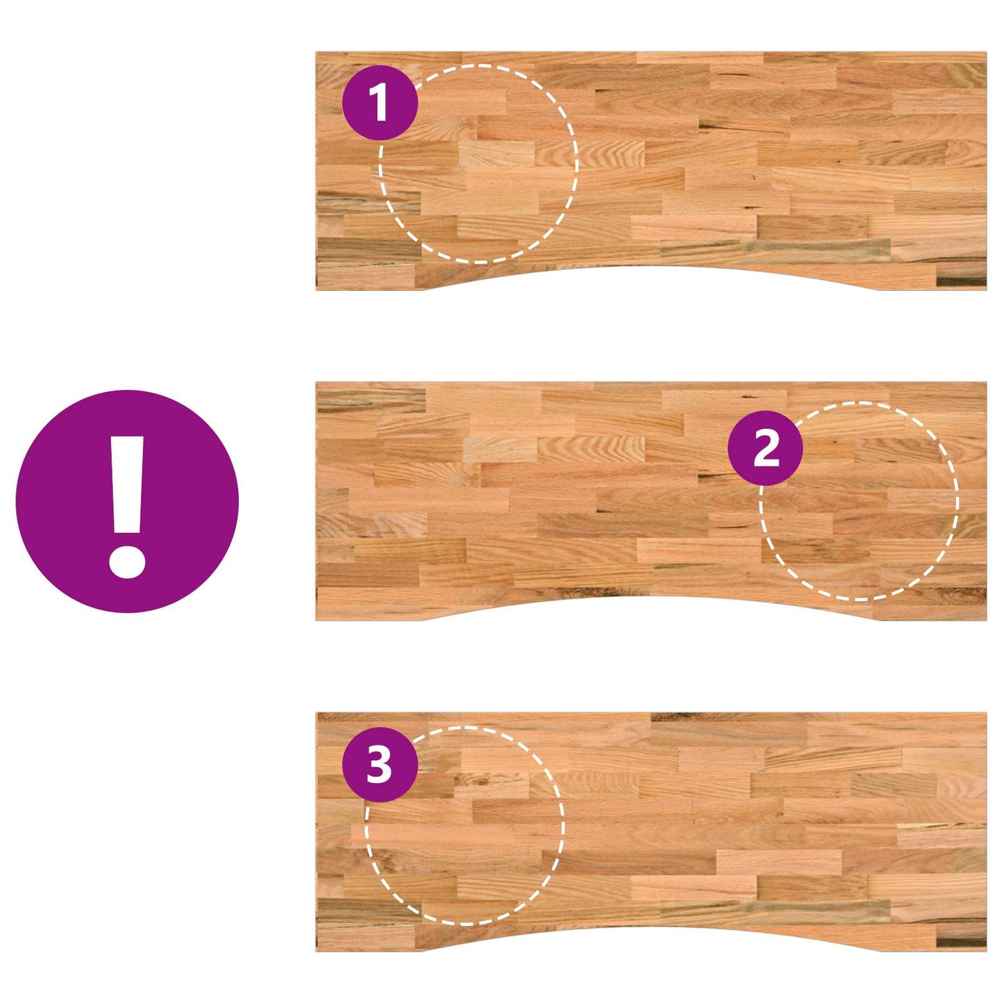 Bureau Zwart en Lichtbruin 140 x 60 cm Massief Eikenhout