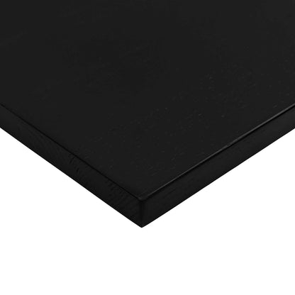 Bureau Zwart en Donkerbruin 120 x 60 cm Massief Eikenhout