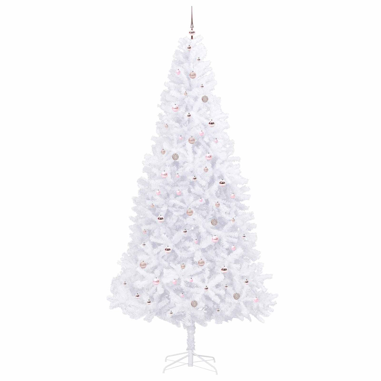 Kunstkerstboom met 300 LED Wit 300 cm PVC en staal