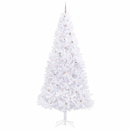 Kunstkerstboom met 300 LED Wit 300 cm PVC en staal