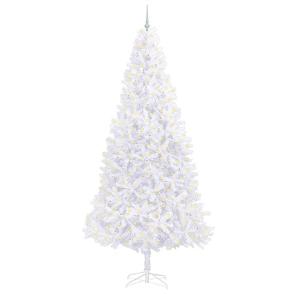 Kunstkerstboom met 300 LED Wit 300 cm PVC en staal