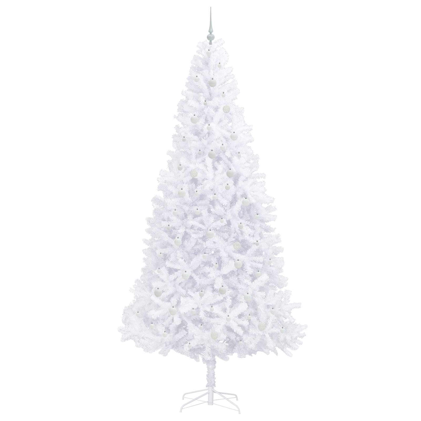 Kunstkerstboom met 300 LED Wit 300 cm PVC en staal