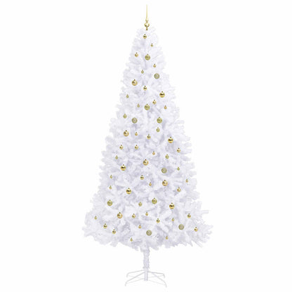 Kunstkerstboom met 300 LED Wit 300 cm PVC en staal