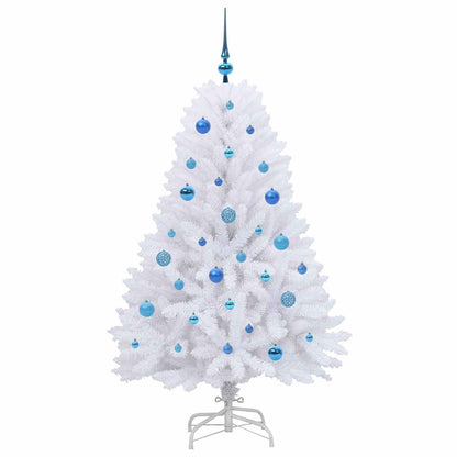 Kunstmatige Inklapbare Kerstboom Wit 150 cm PVC en Staal