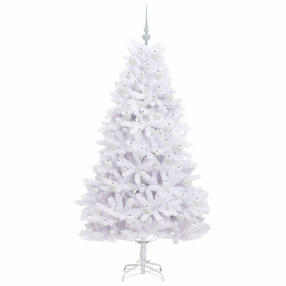 Kunstmatige Inklapbare Kerstboom Wit 180 cm PVC en staal