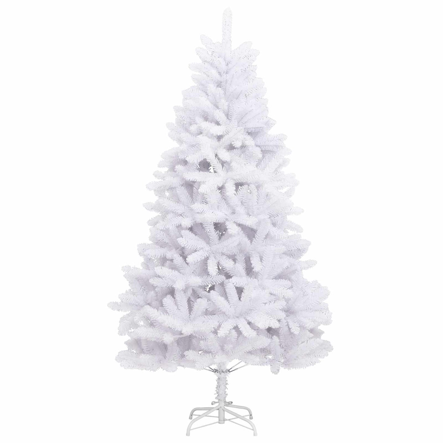 Kunstmatige Inklapbare Kerstboom Wit 180 cm PVC en staal