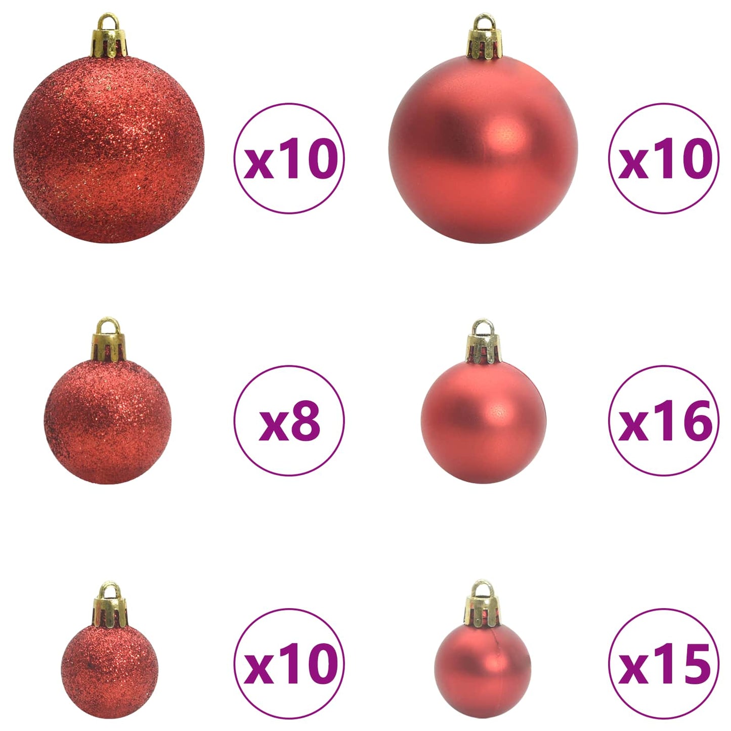 Kunstmatige Inklapbare Kerstboom Wit 270 cm PVC en staal