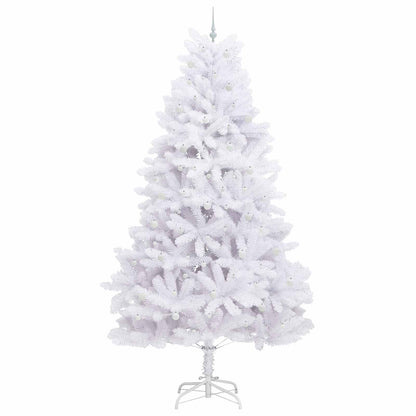 Kunstmatige Inklapbare Kerstboom Wit 300 cm PVC en staal