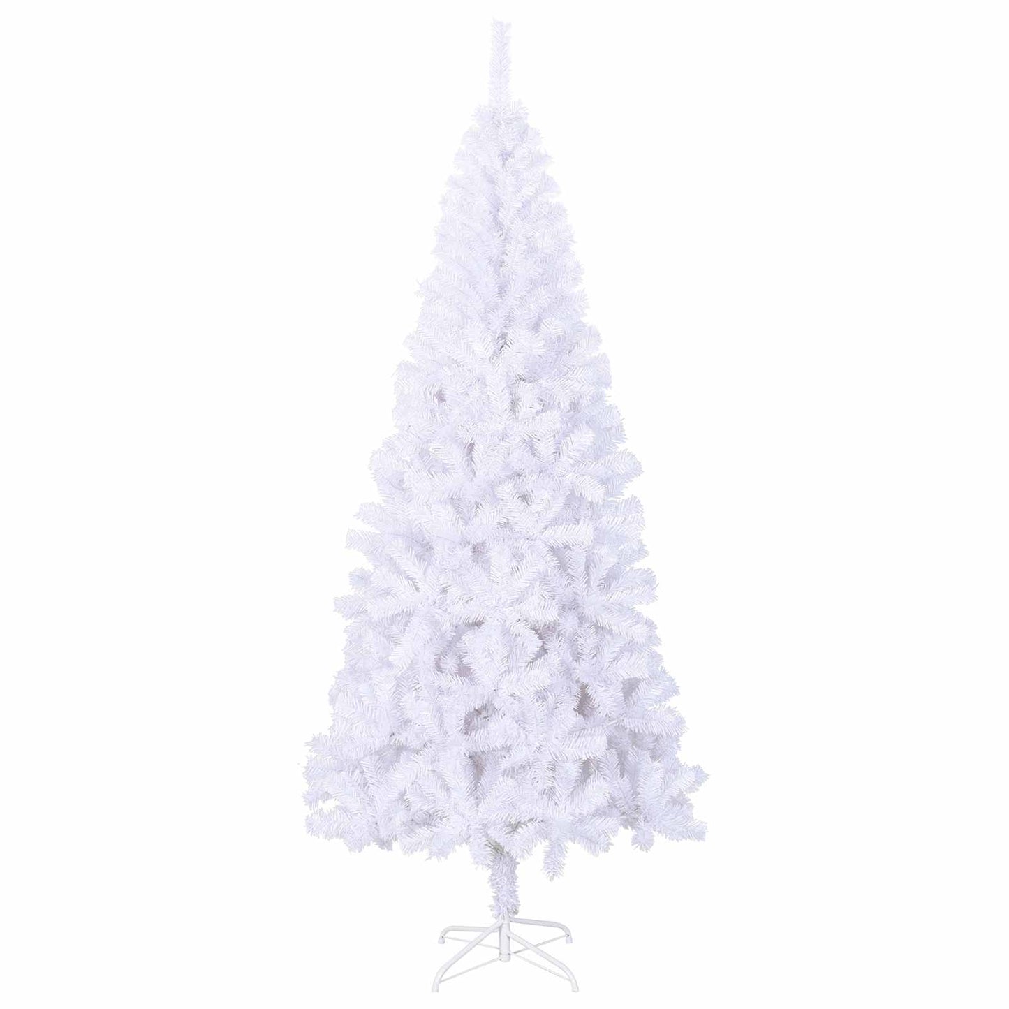Kunstkerstboom met 300 LED Wit 180 cm PVC en staal
