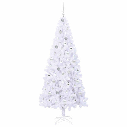 Kunstkerstboom met 300 LED Wit 210 cm PVC en staal