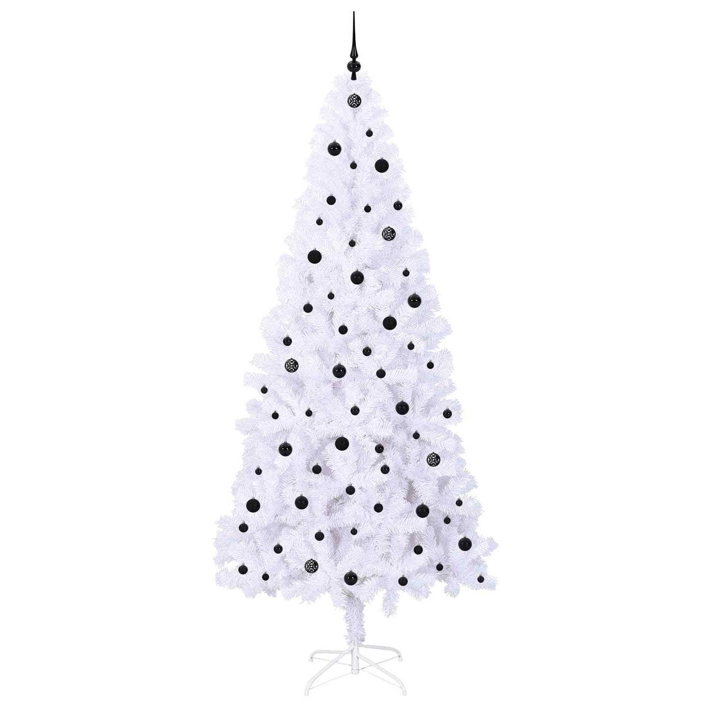 Kunstkerstboom met 300 LED Wit 240 cm PVC en staal