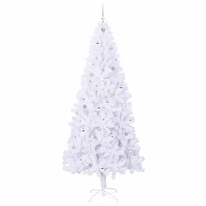 Kunstkerstboom met 300 LED Wit 240 cm PVC en staal