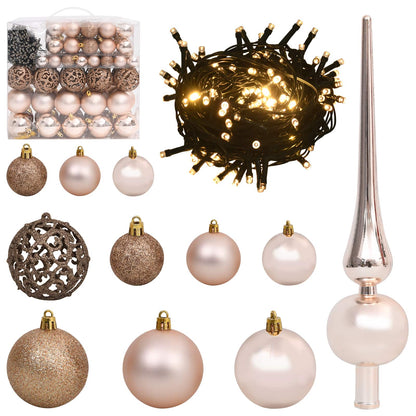 Kunstkerstboom met 300 LED Wit 180 cm PVC en Staal