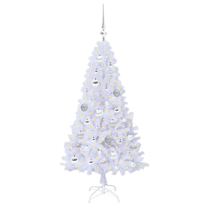 Kunstkerstboom met 150 LED Wit 120 cm PVC en staal