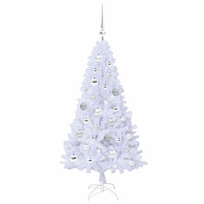 Kunstkerstboom met 150 LED Wit 120 cm PVC en staal
