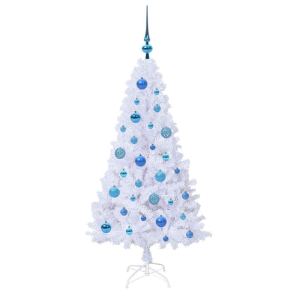 Kunstkerstboom met 150 LED Wit 120 cm PVC en staal