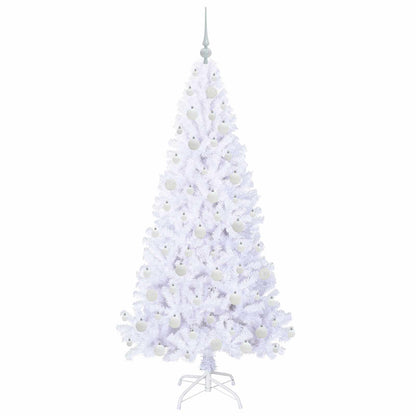 Kunstkerstboom met 300 LED Wit 180 cm PVC en staal