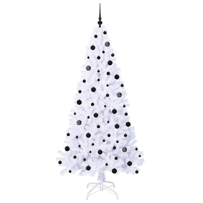 Kunstkerstboom met 300 LED Wit 210 cm PVC en staal