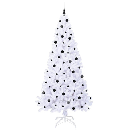 Kunstkerstboom met 300 LED Wit 240 cm PVC en staal