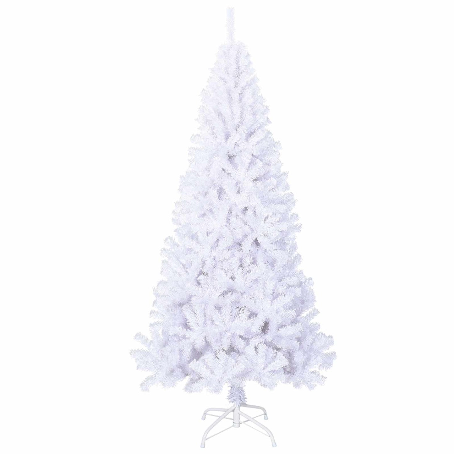 Kunstkerstboom met 300 LED Wit 240 cm PVC en staal