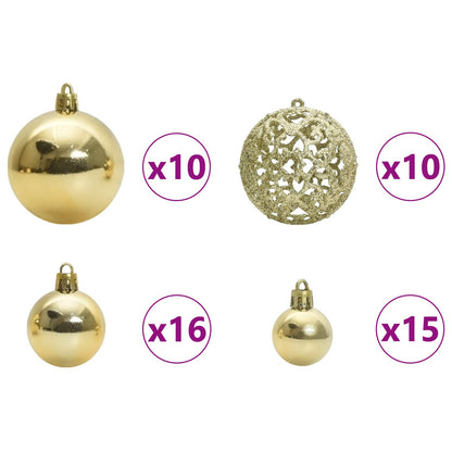 Kunstkerstboom met 300 LED Wit 240 cm PVC en staal