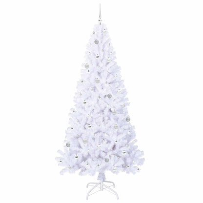 Kunstkerstboom met 300 LED Wit 240 cm PVC en staal