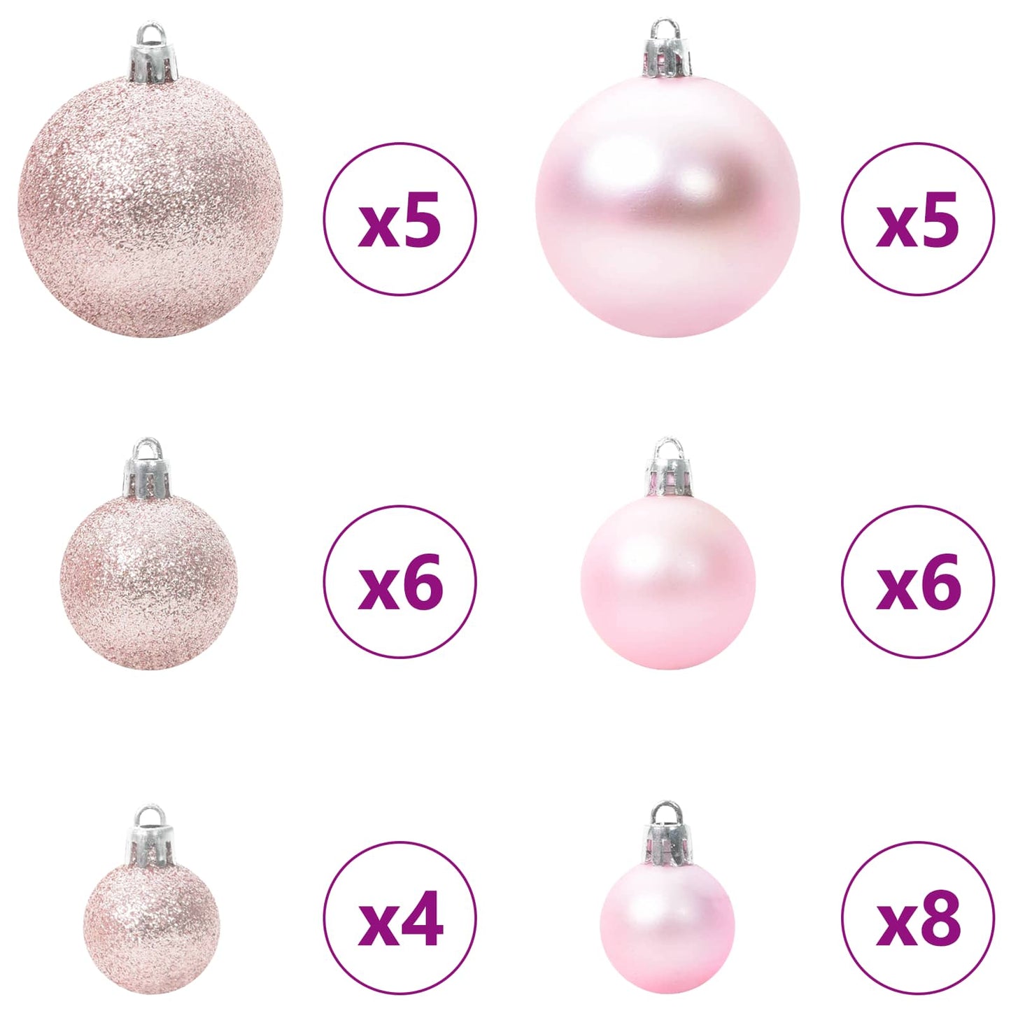 Kunstkerstboom met 150 LED Wit 120 cm PVC en staal