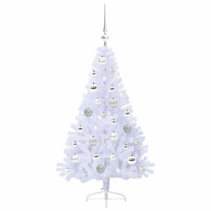 Kunstkerstboom met 150 LED Wit 120 cm PVC en staal