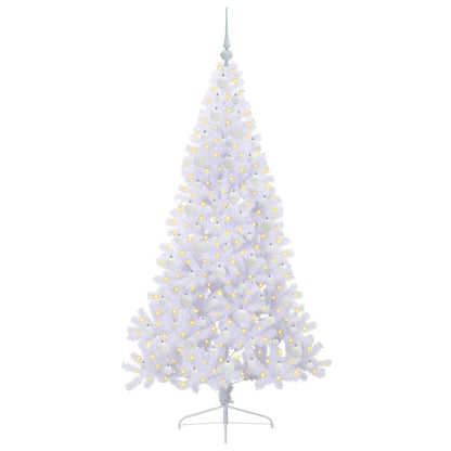Kunstkerstboom met 300 LED Wit 180 cm PVC en staal