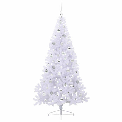 Kunstkerstboom met 300 LED Wit 180 cm PVC en staal