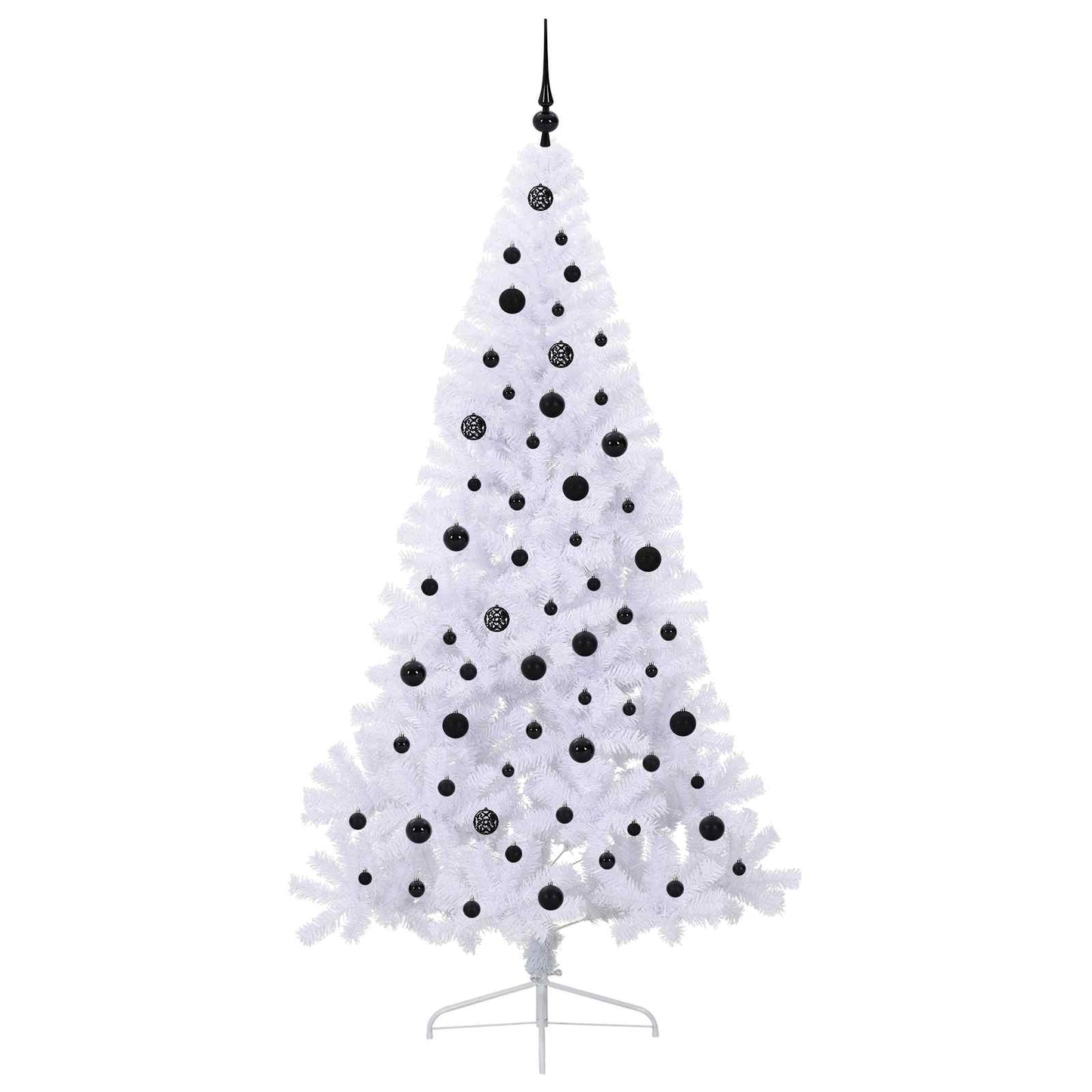 Kunstkerstboom met 300 LED Wit 210 cm PVC en staal