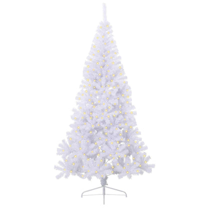 Kunstkerstboom met 300 LED Wit 240 cm PVC en staal