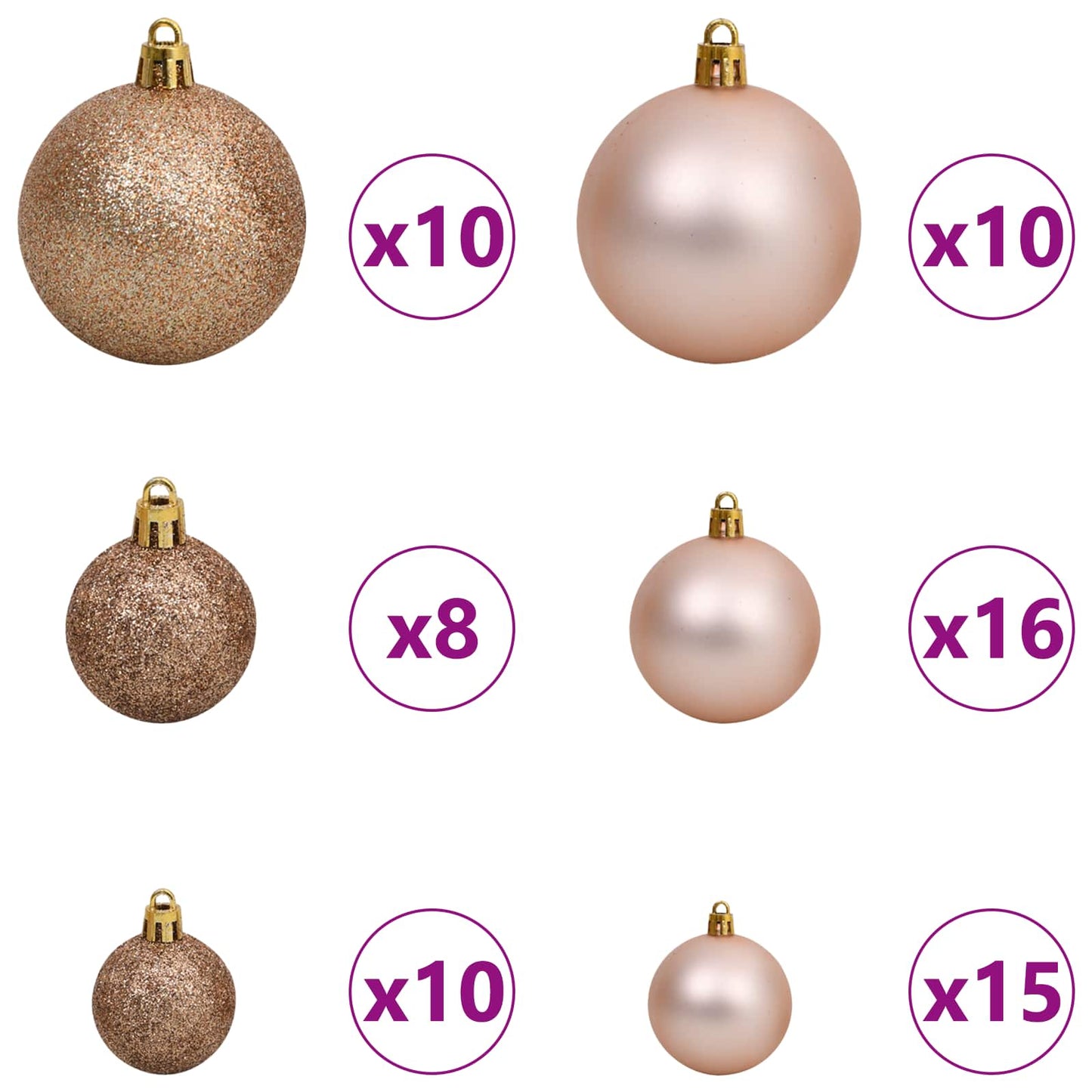 Kunstkerstboom met 300 LED Wit 240 cm PVC en staal