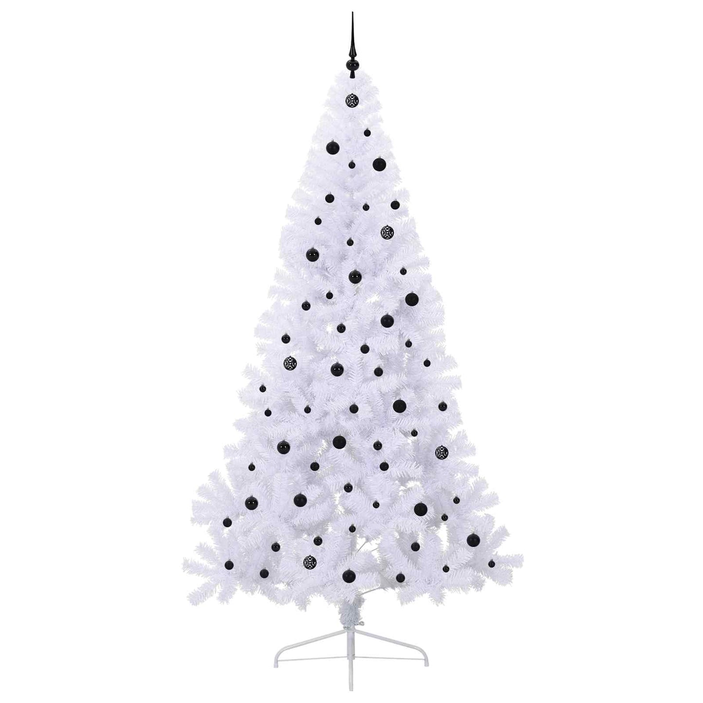 Kunstkerstboom met 300 LED Wit 240 cm PVC en staal