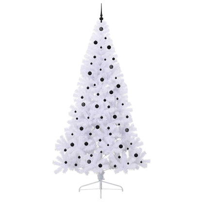 Kunstkerstboom met 300 LED Wit 240 cm PVC en staal
