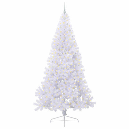 Kunstkerstboom met 300 LED Wit 240 cm PVC en staal
