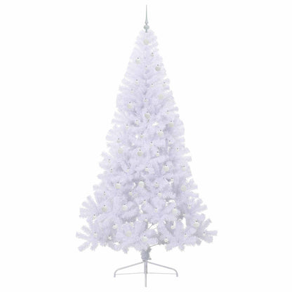 Kunstkerstboom met 300 LED Wit 240 cm PVC en staal