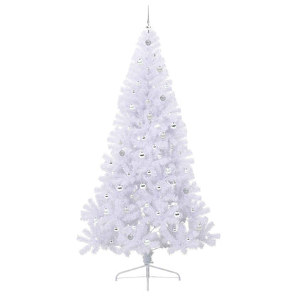 Kunstkerstboom met 300 LED Wit 240 cm PVC en staal