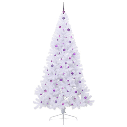 Kunstkerstboom met 300 LED Wit 240 cm PVC en staal
