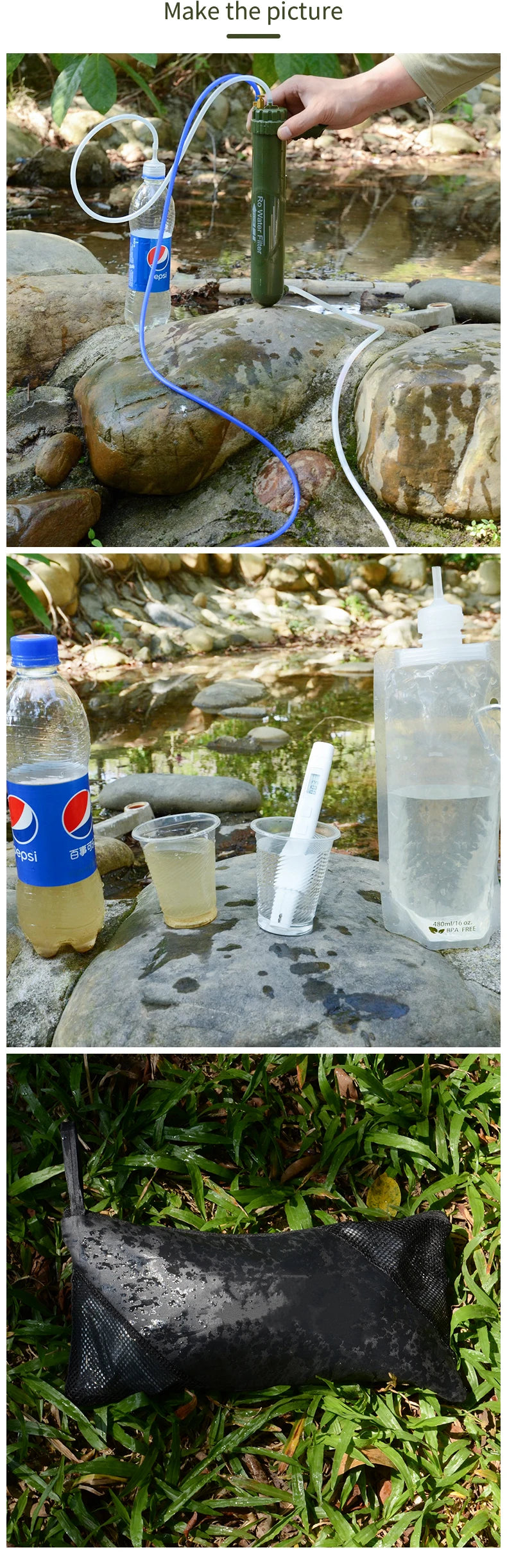 Reverse Osmosis Water Purifier for Emergencies and Adventures