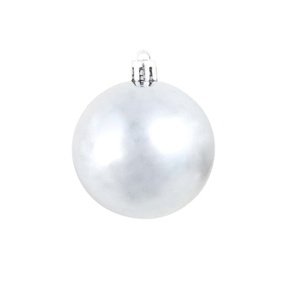 100-delige Kerstballenset 3/4/6 cm wit/grijs