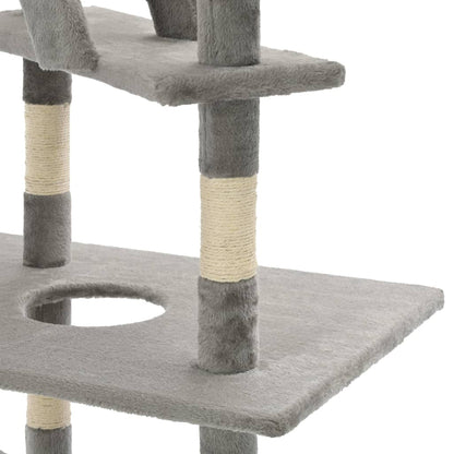 Cat scratching post with sisal scratching posts 230-260 cm gray