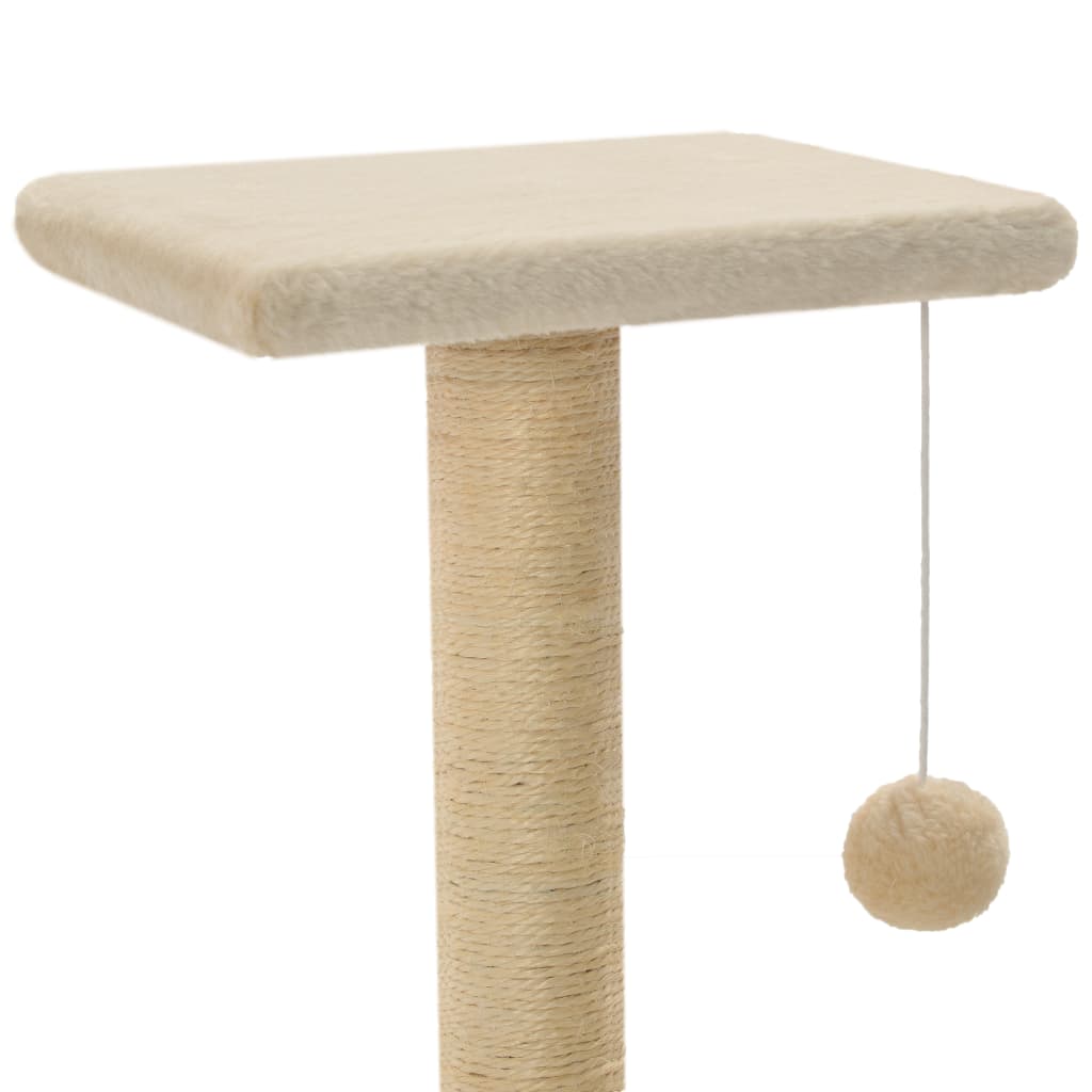 Cat scratching post with sisal scratching posts 65 cm beige
