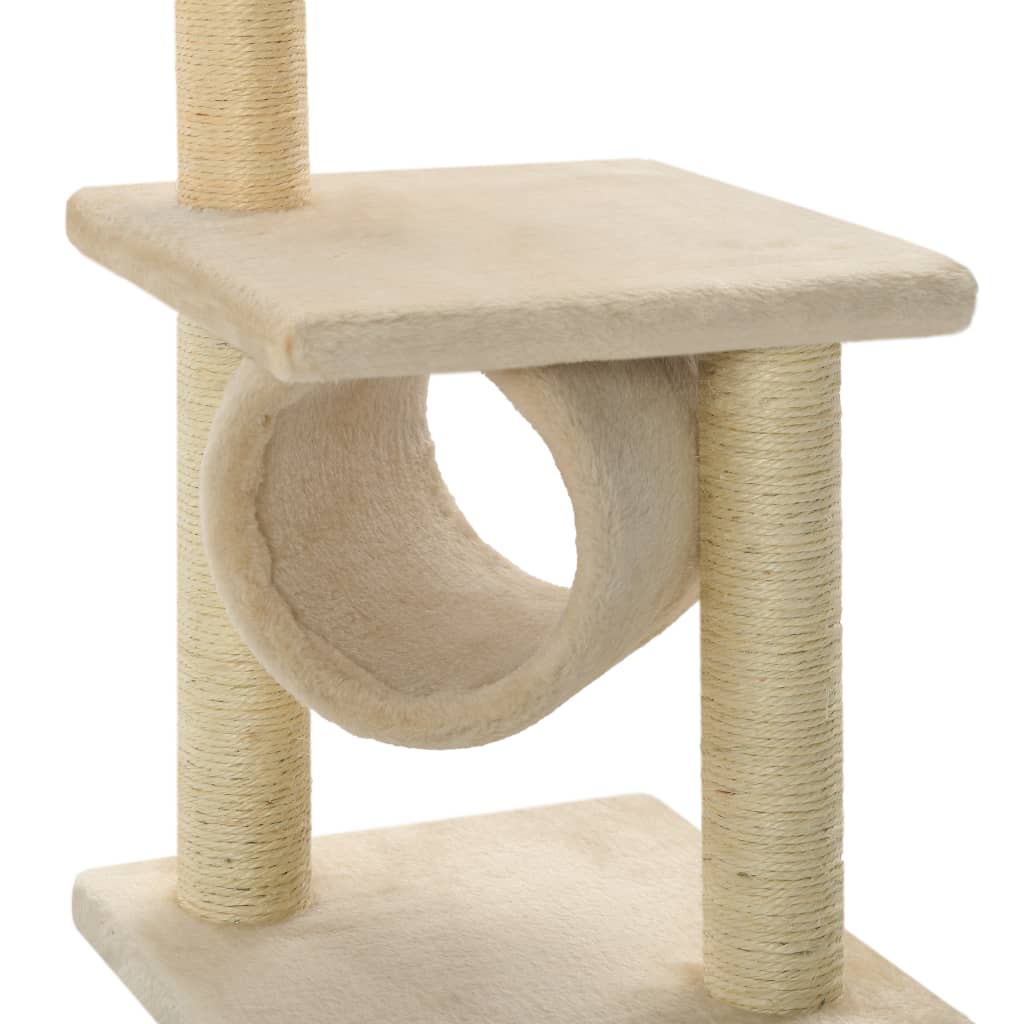 Cat scratching post with sisal scratching posts 65 cm beige